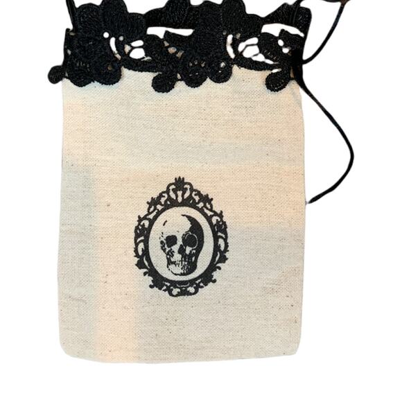 Halloween Mini Cross Body Bag Skull Whimsigoth Witchcore Potions Handcrafted - Picture 1 of 6